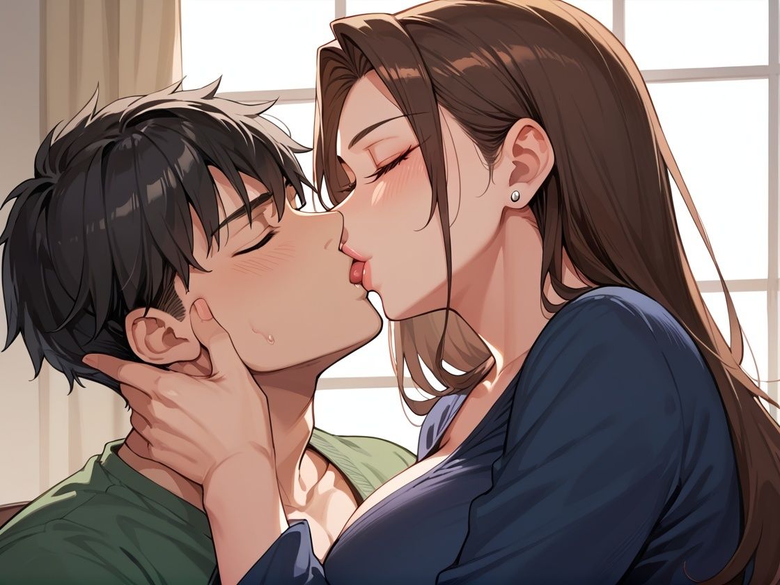 サンプル画像1:蜜壺  隣の奥さん(ゆでたまご) [d_593501]