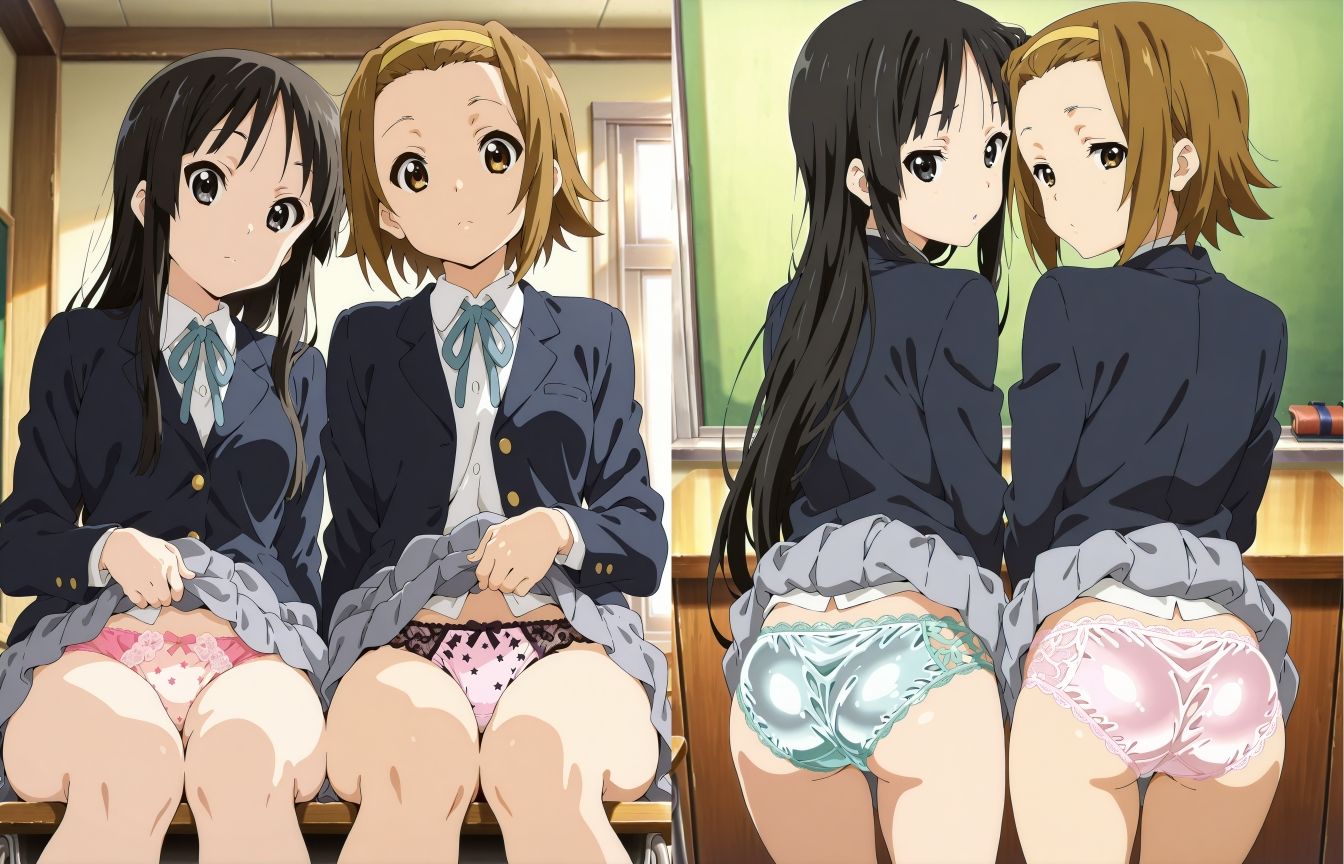 サンプル画像1:軽音部員のパンツ(五本木ポメ) [d_593516]