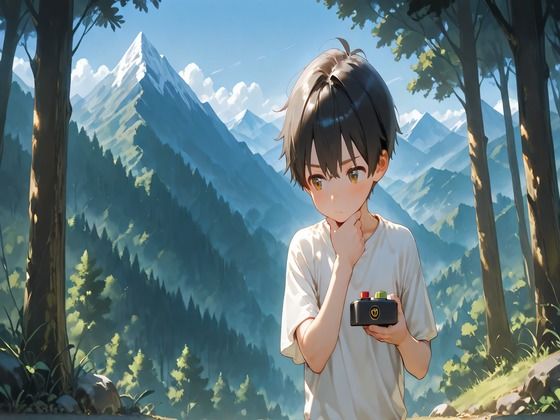 サンプル画像1:スイッチの先のお姉さん（1）(Create mAy I) [d_593581]