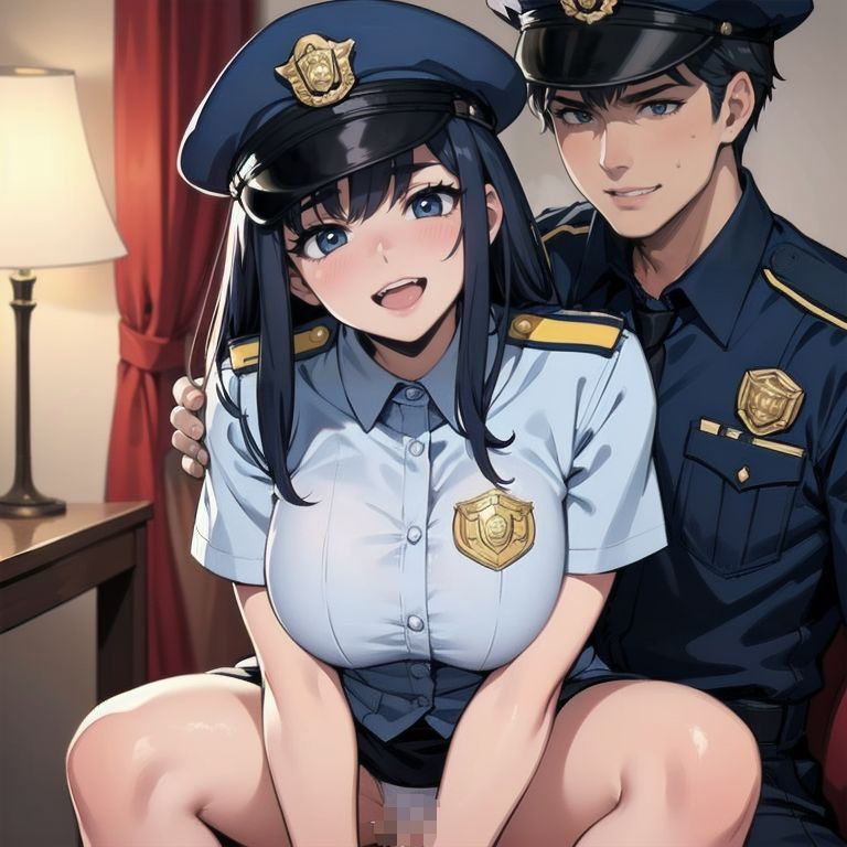 サンプル画像1:婦警とヤろう！(OPP食堂) [d_593615]