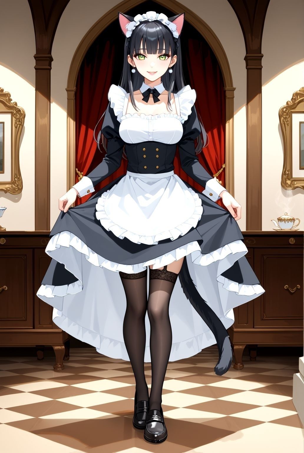 サンプル画像1:しっぽふりふり、猫耳メイドの静かな誘惑(けものクラブ) [d_593752]