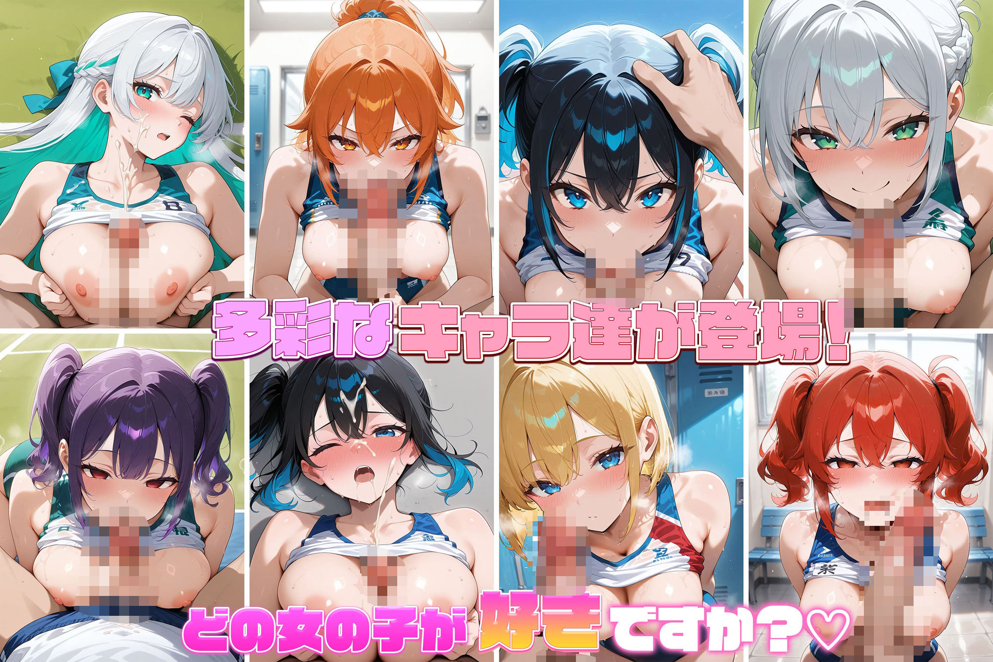 爆乳ギャルと中出し性生活！陸上女子編  vol.1 ［CG500枚］［4Kイラスト］ 画像3