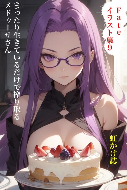 虹かけ誌 Fate イラスト集9 メドゥーサ(ライダー&ランサー) まったり生きているだけで搾り取るメドゥーサさん 画像1