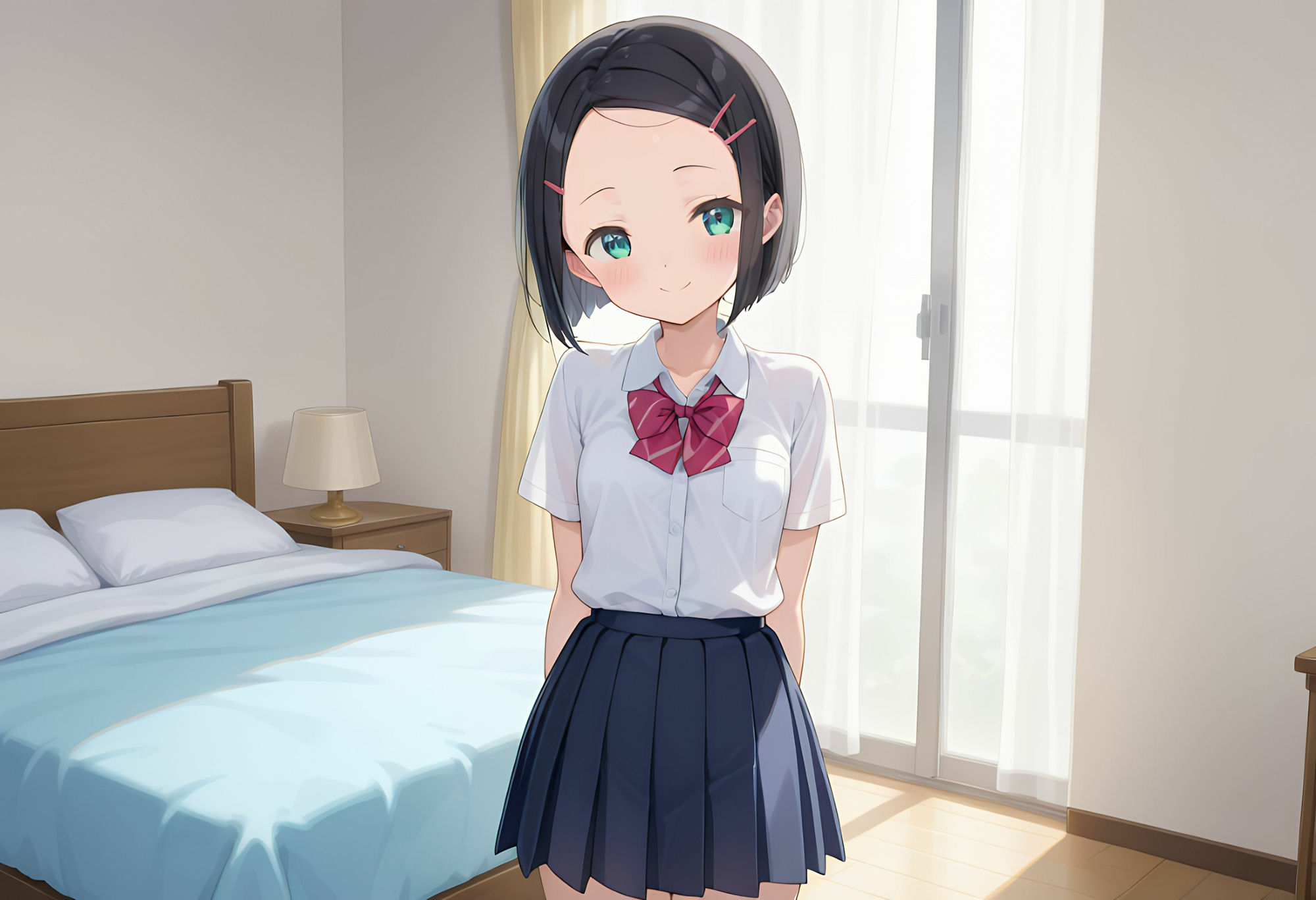 部屋に入ったらほぼ裸の同級生。理性を失い、そのまま・・・画像no.1