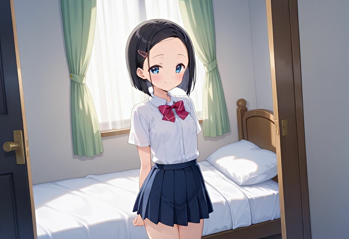 部屋に入ったらほぼ裸の同級生。理性を失い、そのまま・・・画像no.3