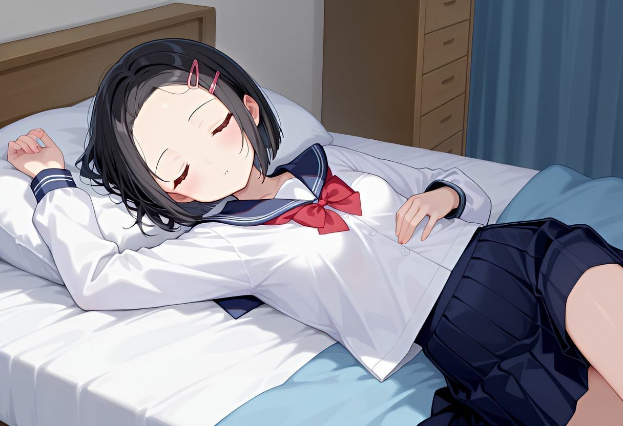 部屋に入ったらほぼ裸の同級生。理性を失い、そのまま・・・画像no.4
