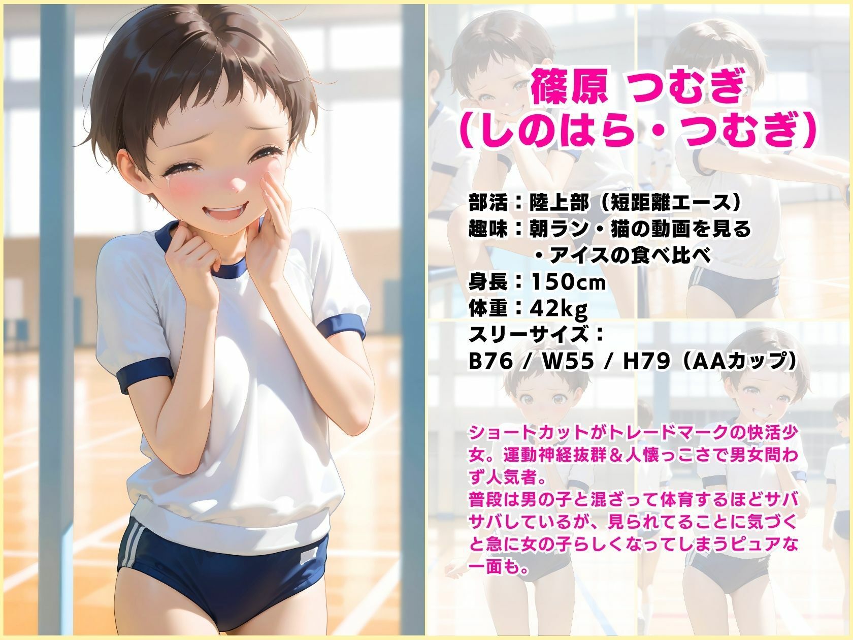 ブルマっ娘体育の授業ピュア系快活女子画像no.4
