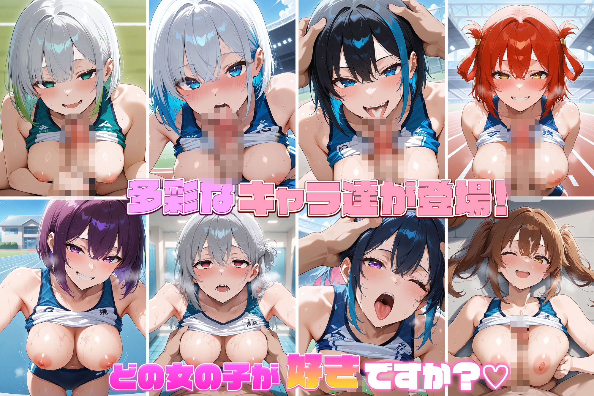 爆乳ギャルと中出し性生活！陸上女子編  vol.2 ［CG500枚］［4Kイラスト］ 画像3