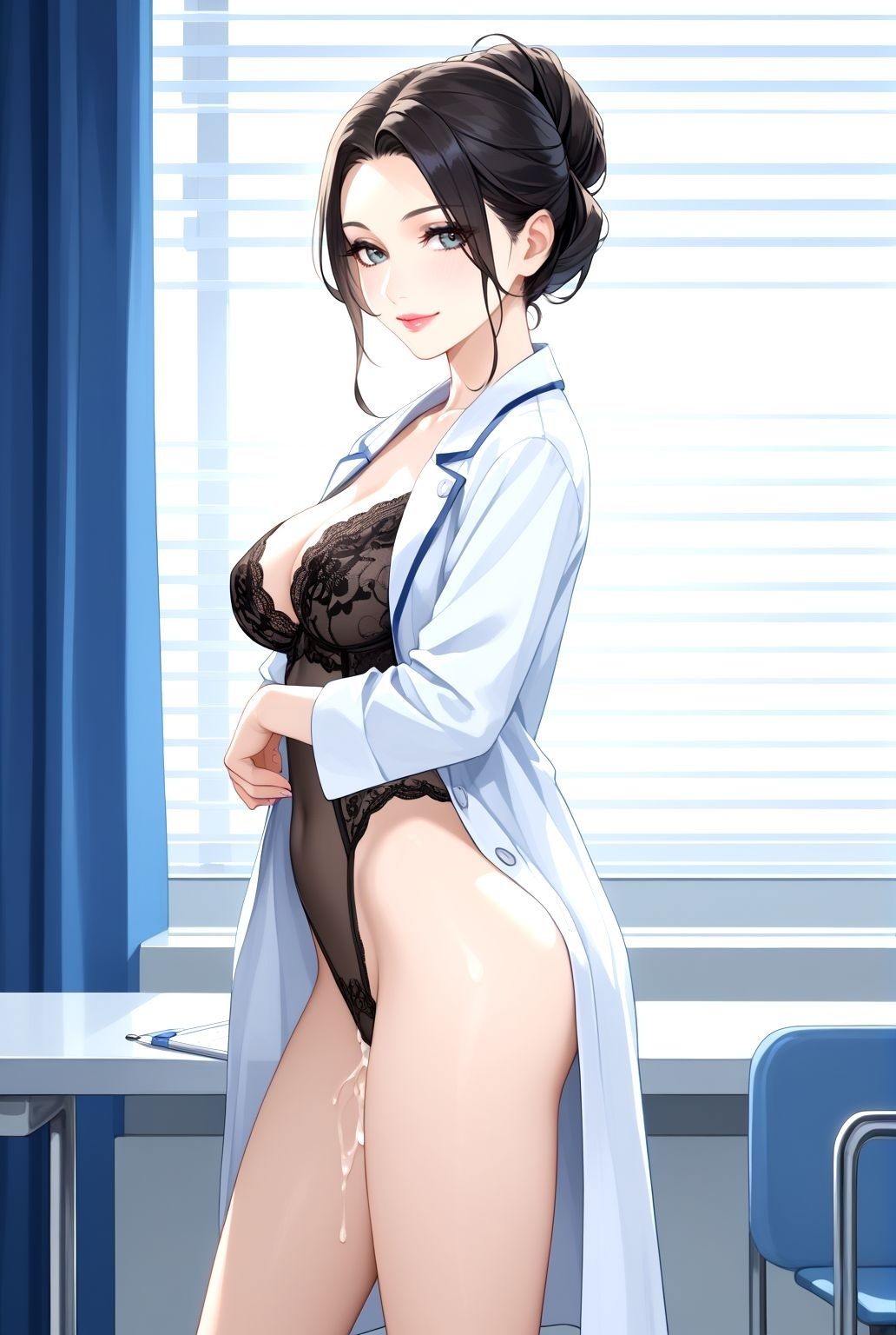 ハーフアップ女医/巨乳熟女のしずかな誘惑 画像7