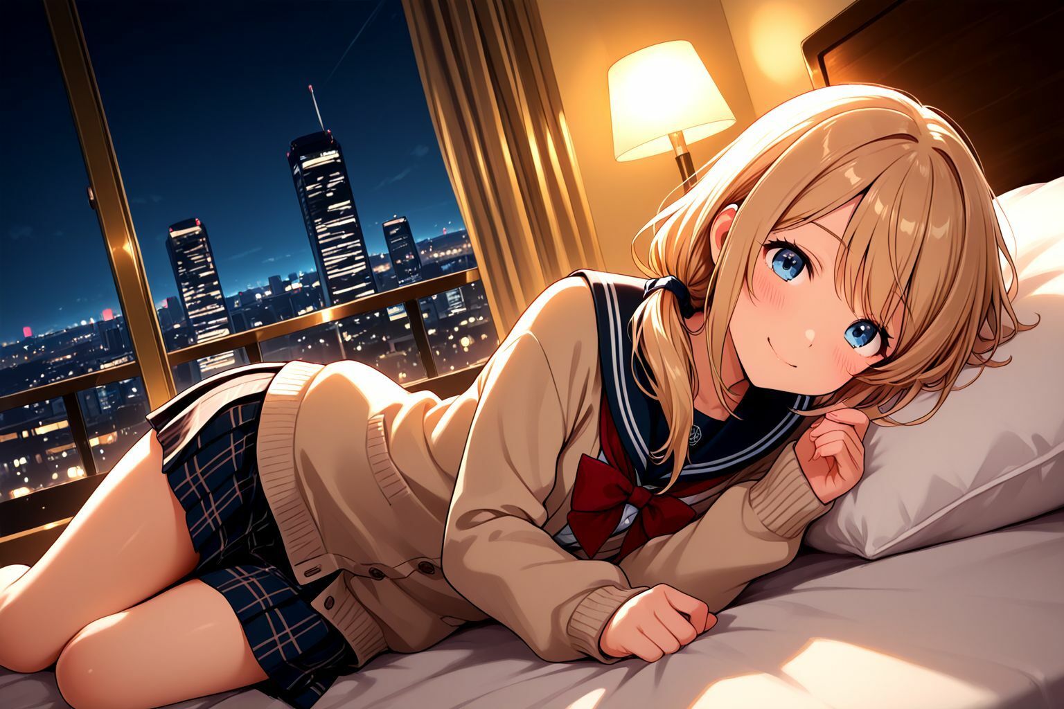 ブロンド学生美少女のえっちなパパ活記録 画像4