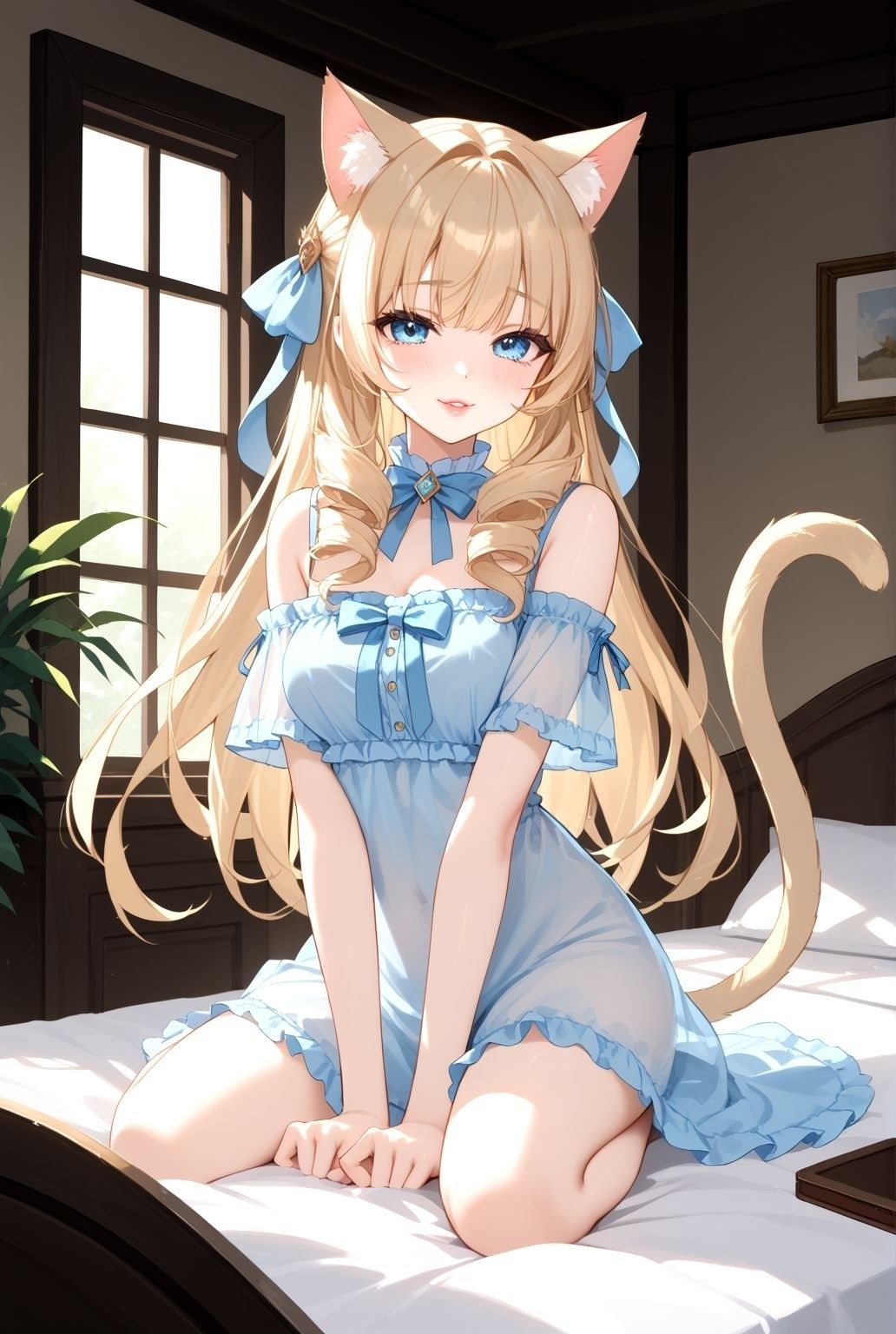 サンプル画像1:異世界から来た、ネコ耳少女と癒しの時間(けものクラブ) [d_594005]