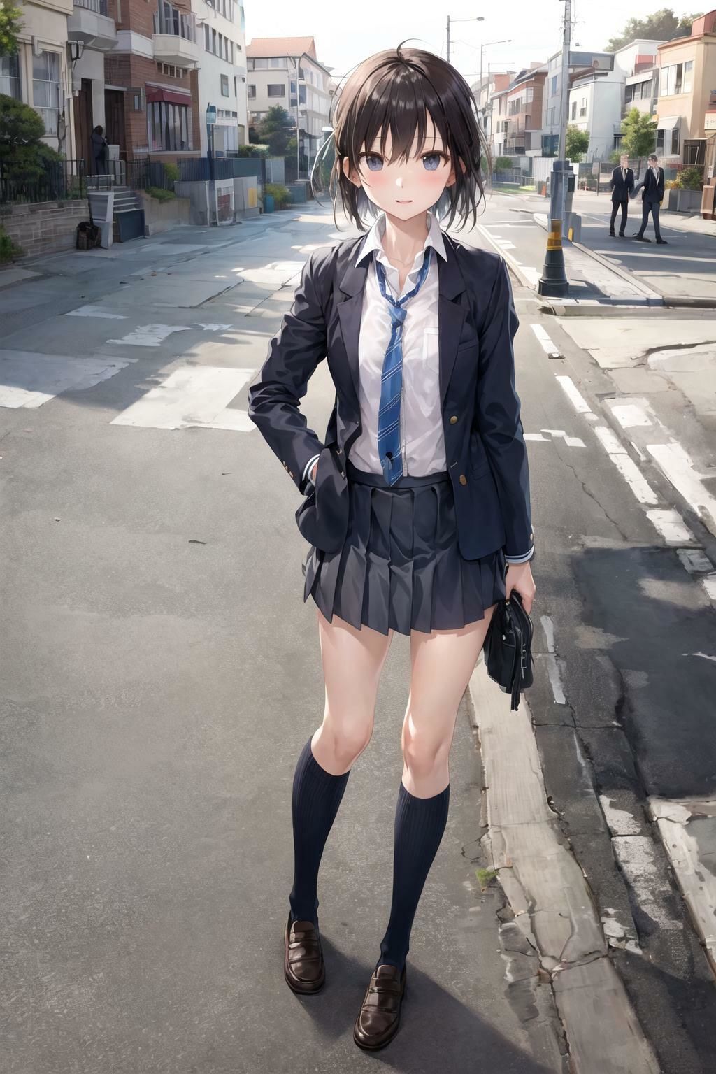 サンプル画像1:制服フェチ  朝の登校編(フェチ工房) [d_594046]