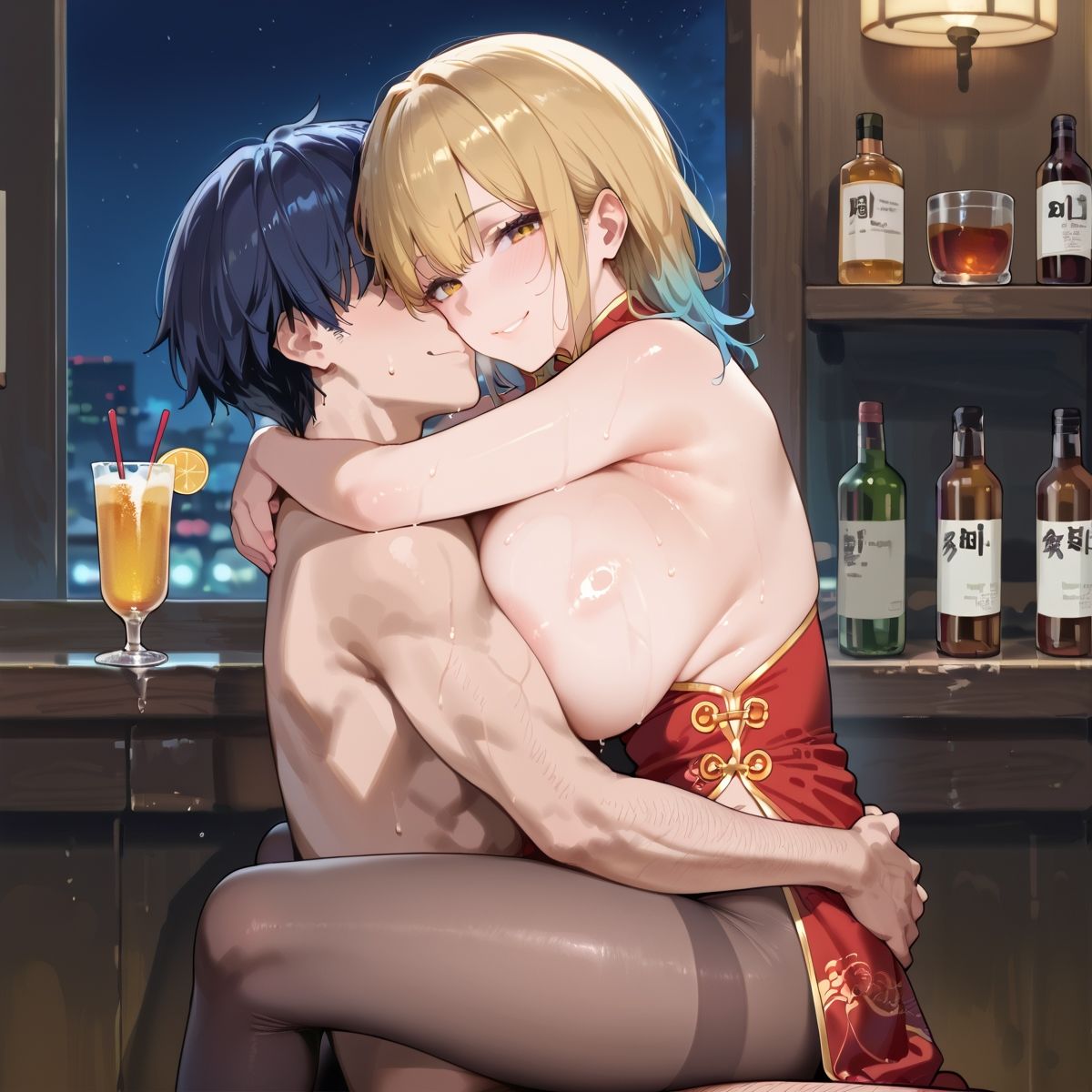 サンプル画像4:【PART10】お触りOK チャイナガールズバー  裏オプは中出しまで！(いらすと屋さん) [d_594047]