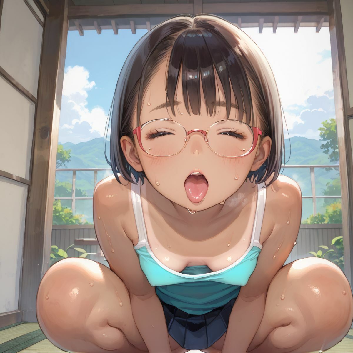 ちっぱい少女の日常?田舎育ちのちっぱい日焼け娘と夏休みデート?01画像no.5
