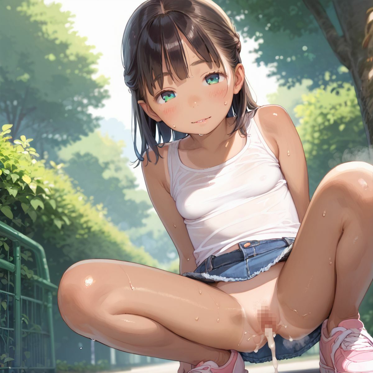 ちっぱい少女の日常〜田舎育ちのちっぱい日焼け娘と夏休みデート〜04 画像1