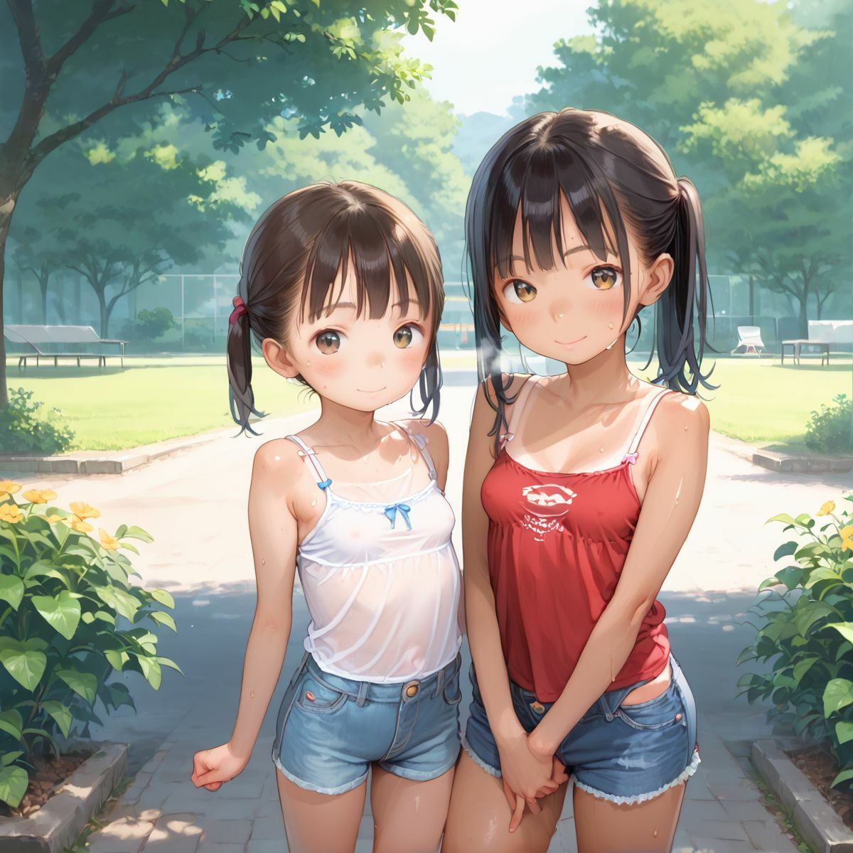 ちっぱい少女の日常〜田舎育ちのちっぱい日焼け娘と夏休みデート〜04 画像2