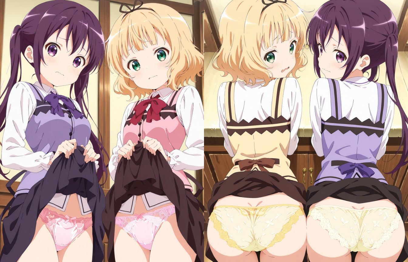 サンプル画像1:喫茶店員のパンツ2(五本木ポメ) [d_594101]