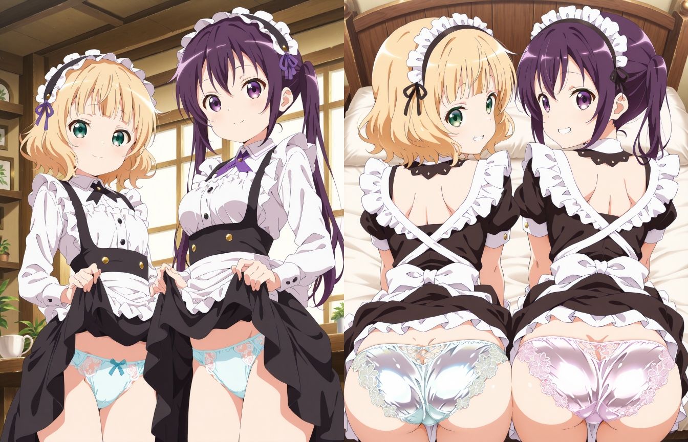 サンプル画像3:喫茶店員のパンツ2(五本木ポメ) [d_594101]