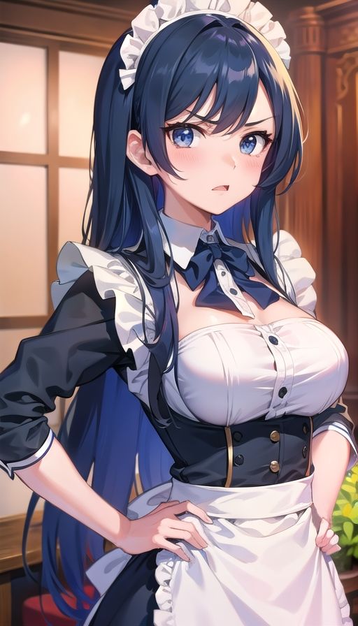 サンプル画像1:青髪ツンデレメイド喫茶(くろめあい) [d_594124]