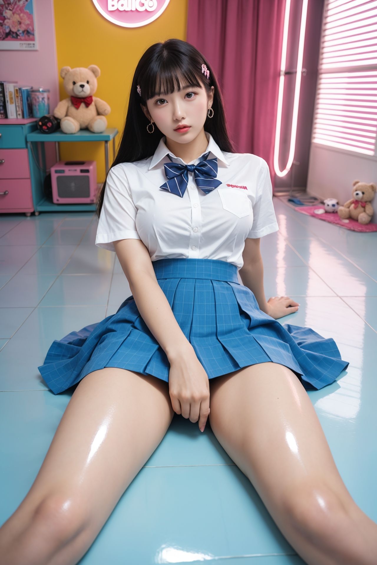 サンプル画像6:school disco，(miyochinAI) [d_594177]