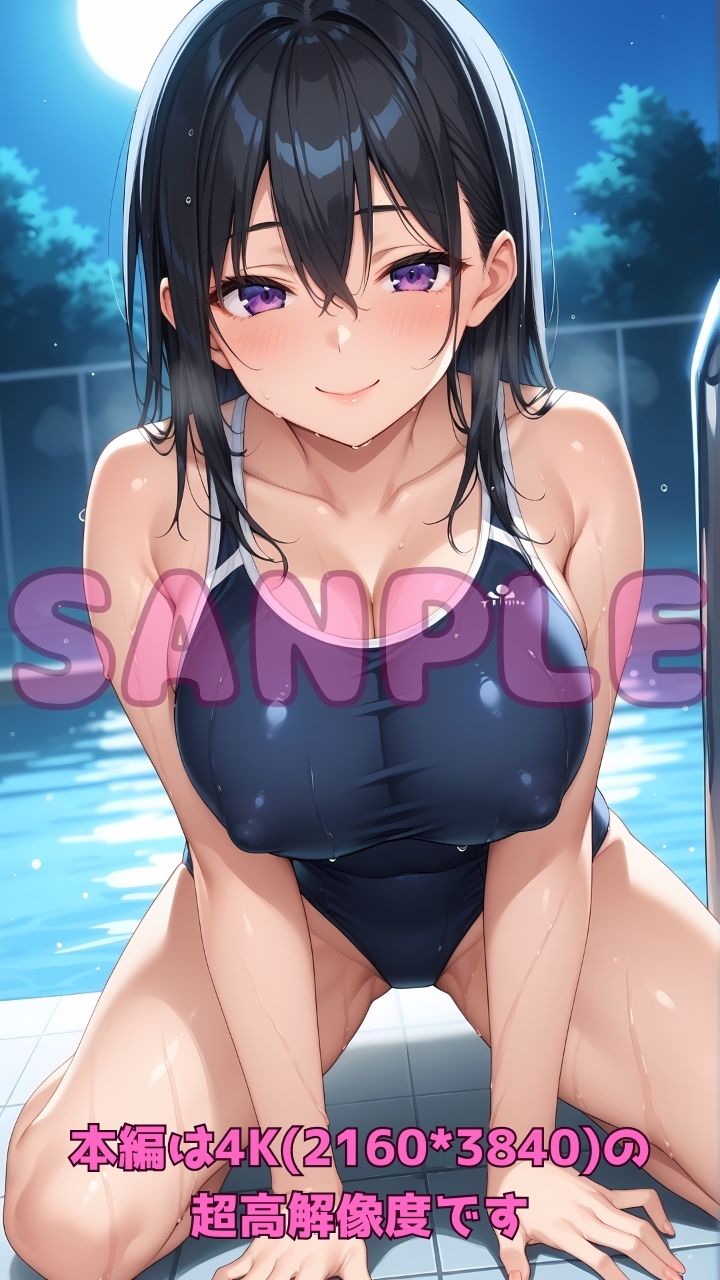 サンプル画像1:深夜のスク水部〜プールで禁断レッスン〜(Cherry Palette) [d_594183]