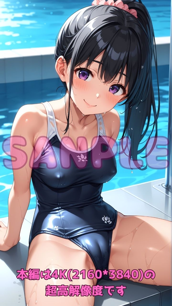 サンプル画像3:深夜のスク水部〜プールで禁断レッスン〜(Cherry Palette) [d_594183]