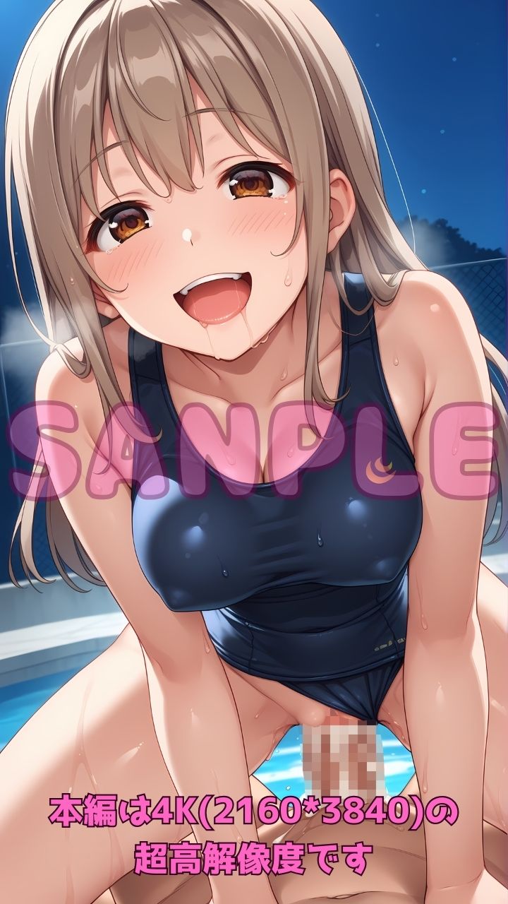 深夜のスク水部〜プールで禁断レッスン〜 画像8