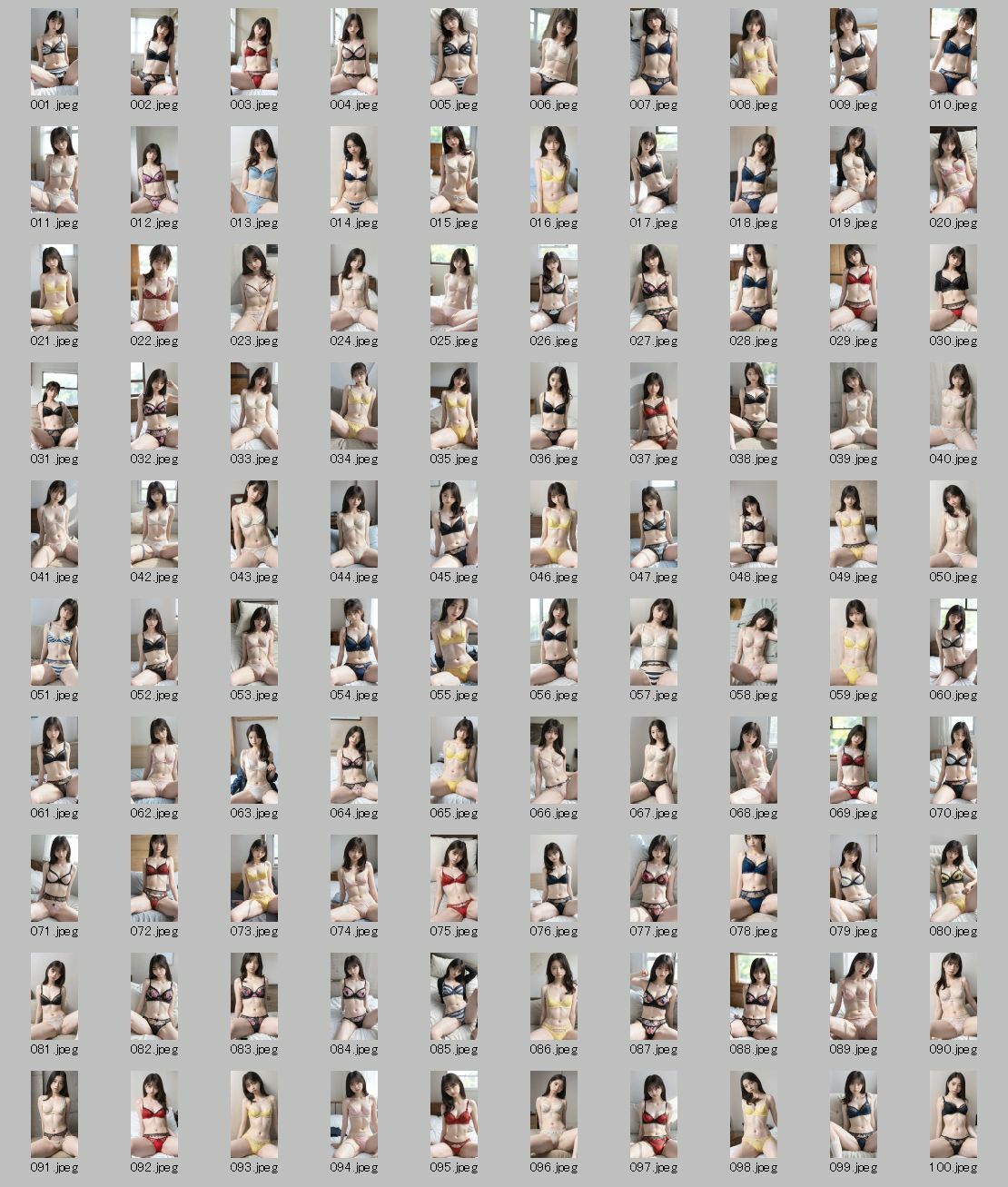 サンプル画像6:【AI実写】誰かに似ている？ 【実写風AIセクシー下着グラビア】Vol.1(美伝プロジェクト) [d_594222]