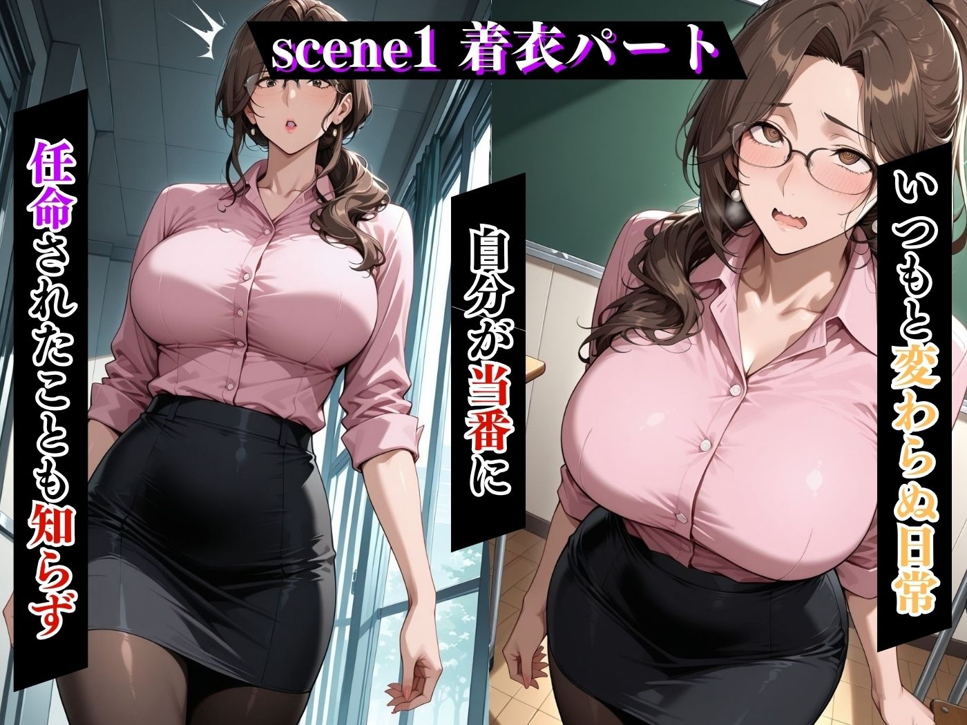 サンプル画像4:今日の性直担当は君達だ〜人妻×国語教師編〜(トッポギ) [d_594251]