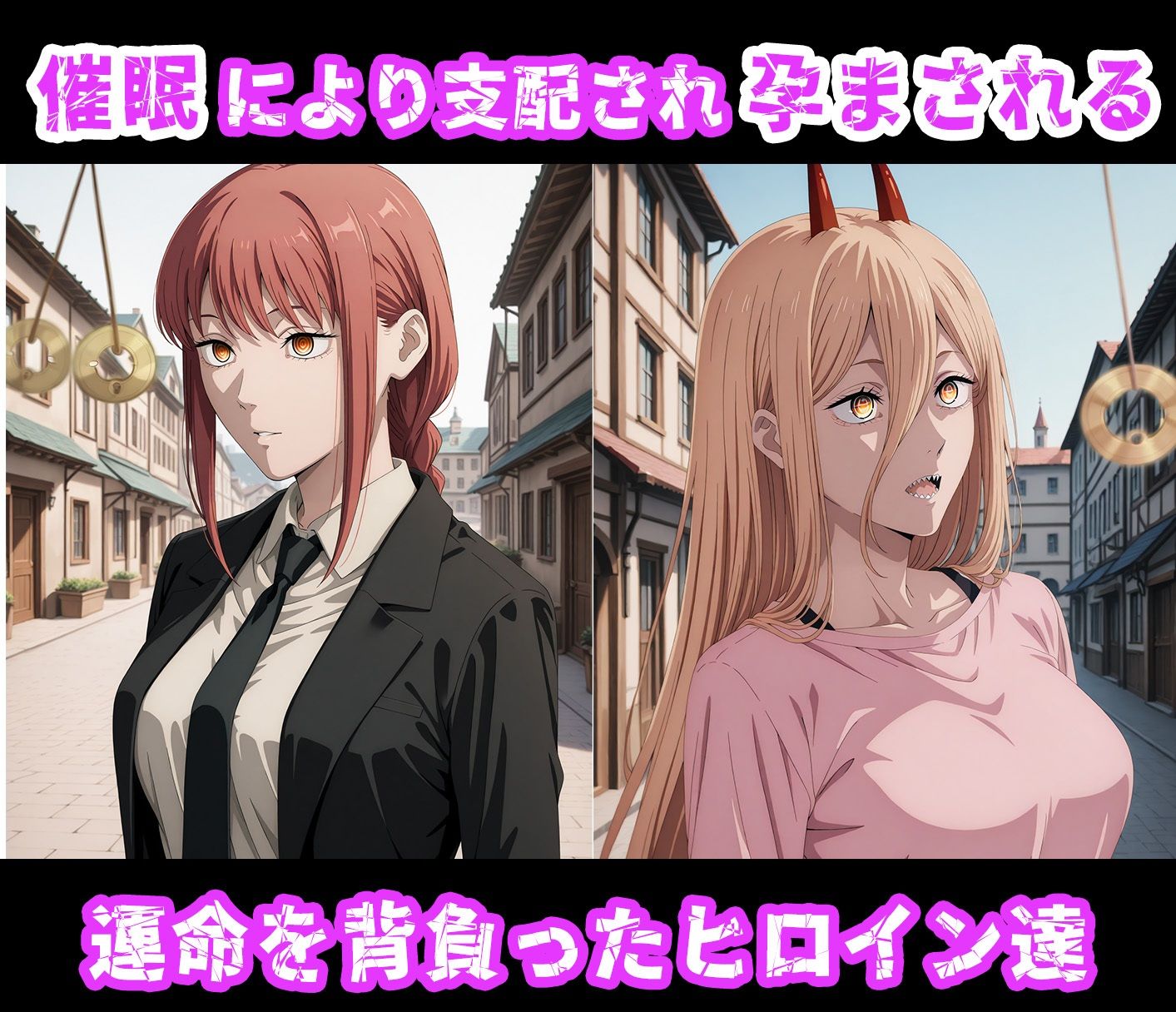 サンプル画像1:孕ませオナホ化契約 〜チェン●ーマン編〜(アニメ一本背負) [d_594253]