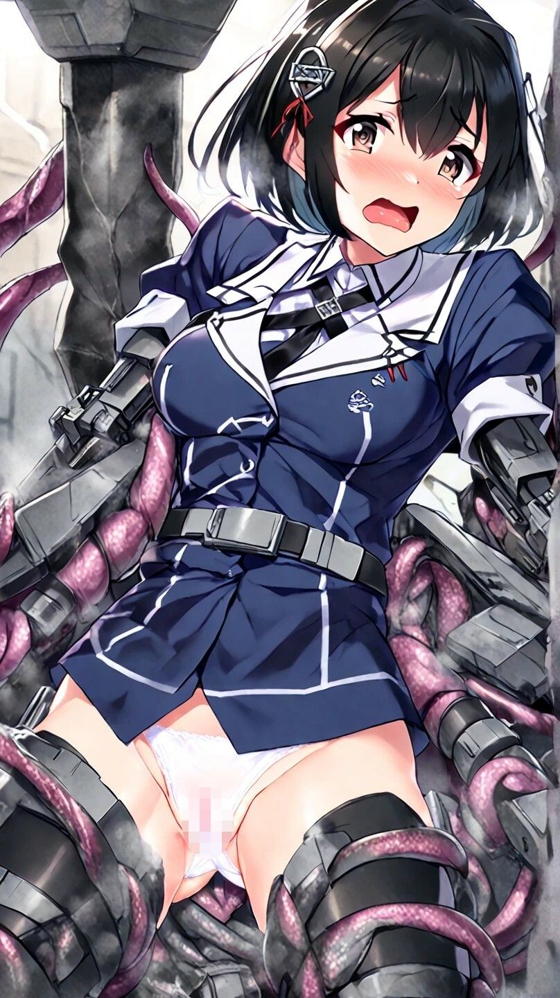 【艦〇れ】羽黒 触手に襲われる! 画像4