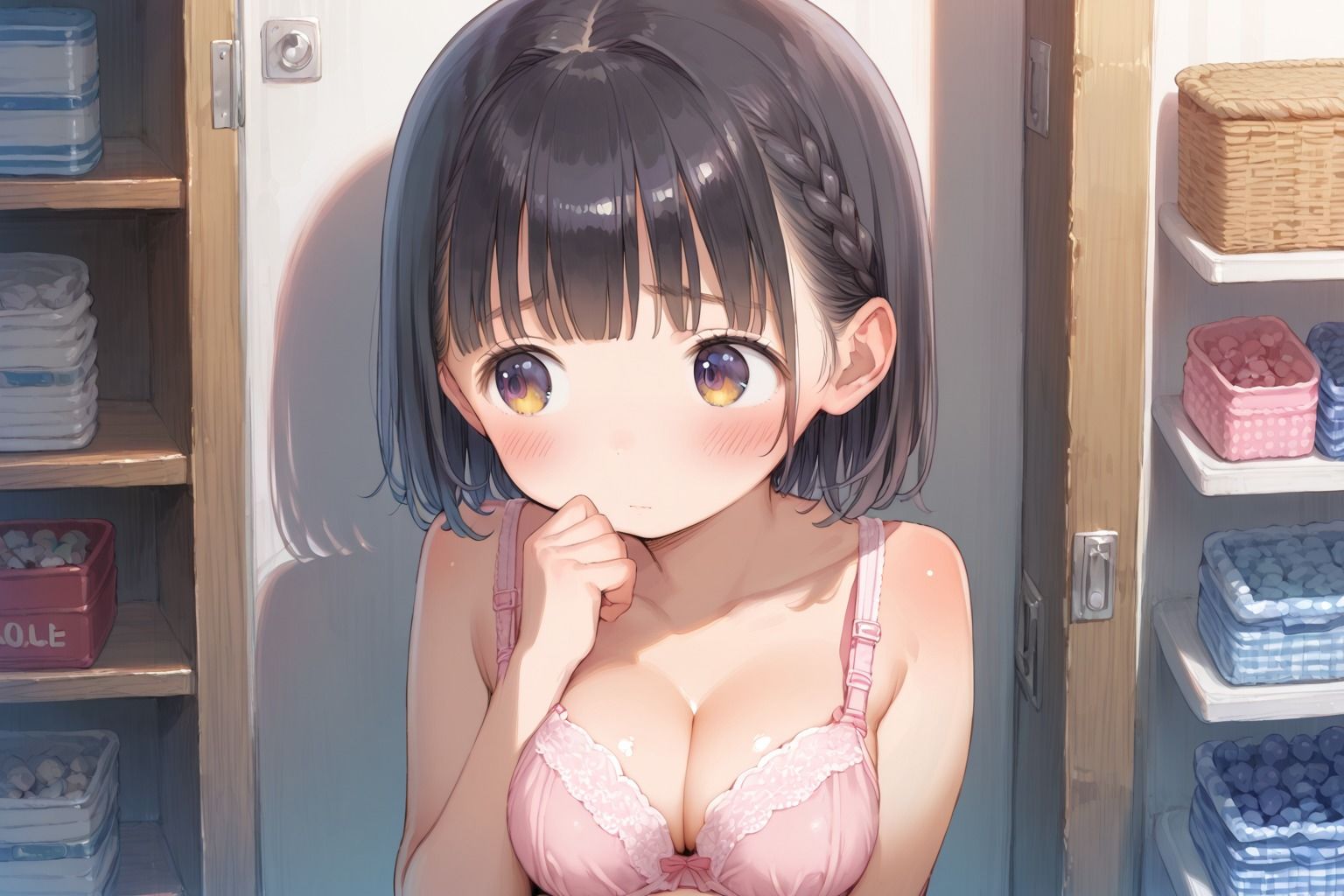 巨乳妹をお風呂で性教育 画像1