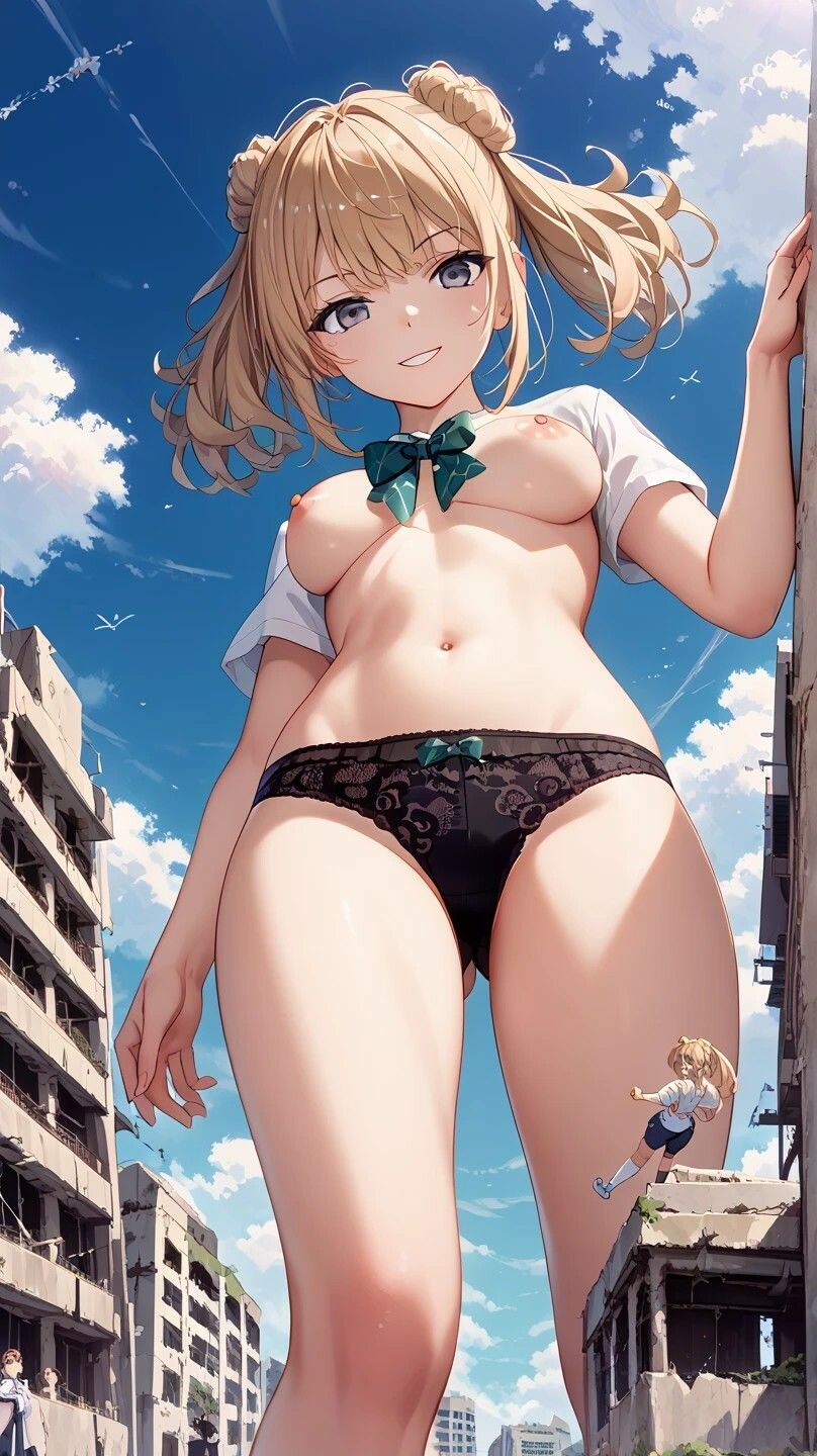 【艦〇れ】巨大娘 満潮 画像2