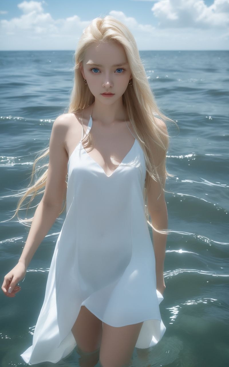 AI美女写真集┃金髪の外国人で下着美女 画像2