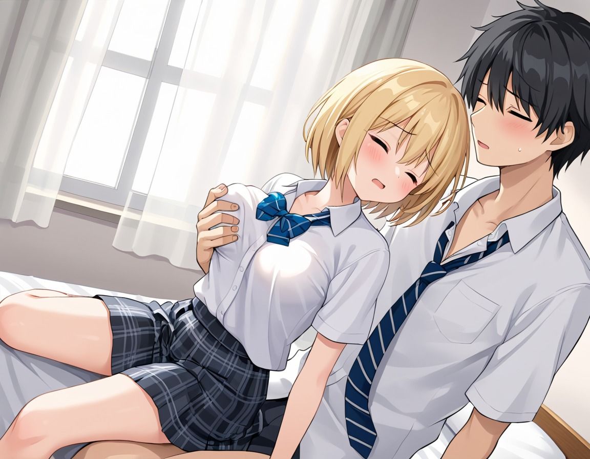 ギャル女子校生と授業サボって中出しH 画像1