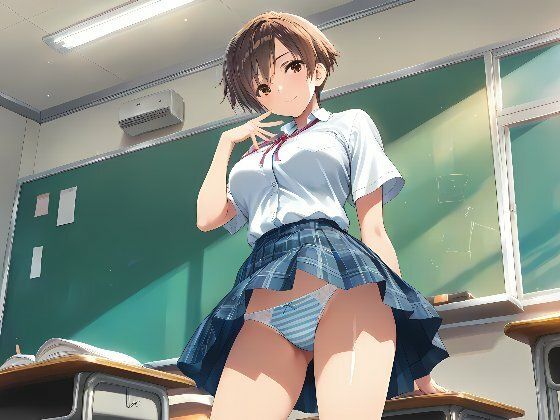 制服美少女 縞パンだらけ vol.04 画像1