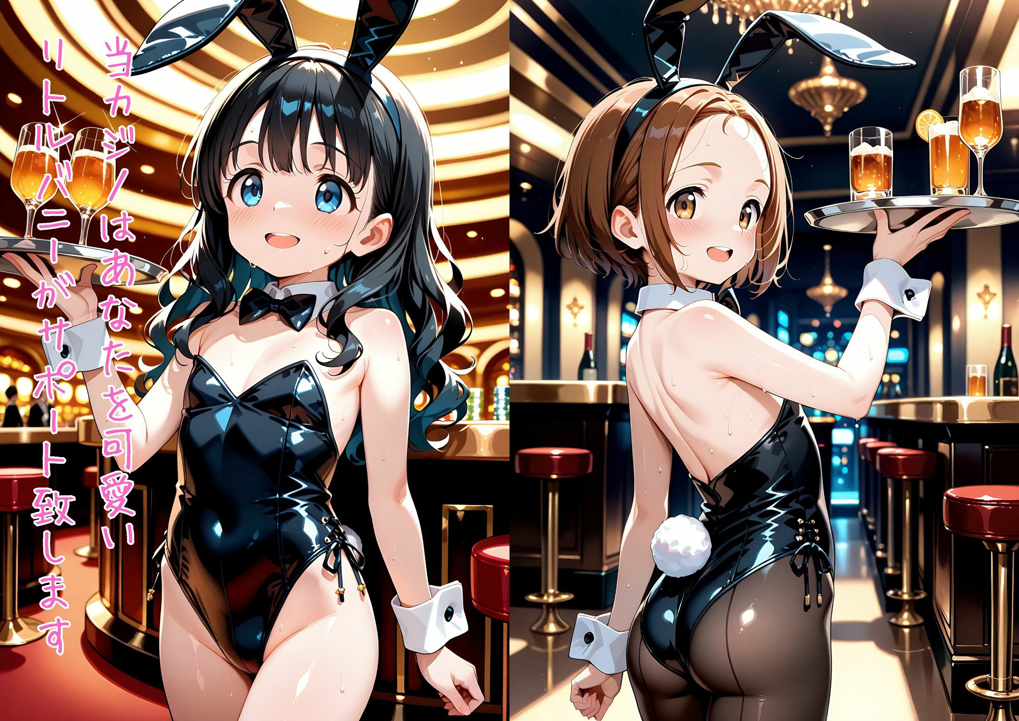可愛いリトルバニーだらけのカジノは...エッチなサービスてんこ盛り画像no.1
