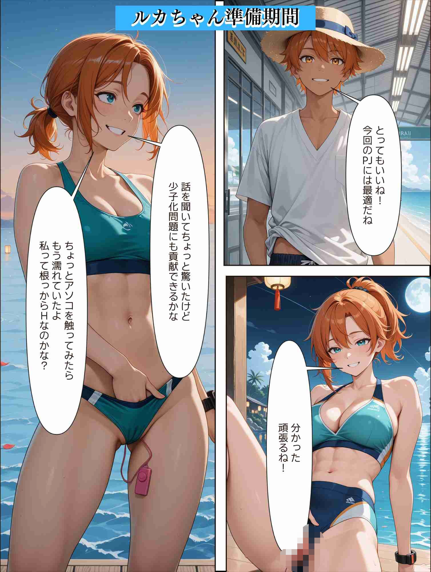 サンプル画像6:48時間受胎ツアー  南国ビラで三人まとめて孕ませ契約  もともと宣材写真撮影のはずなのに(満開の花園) [d_594790]