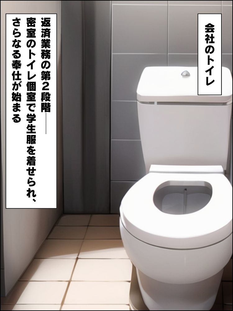 サンプル画像6:お母さんを救いたくて…処女OLがロープで縛られて中出しされる話【セリフ付き】(デブおじ無双) [d_594799]