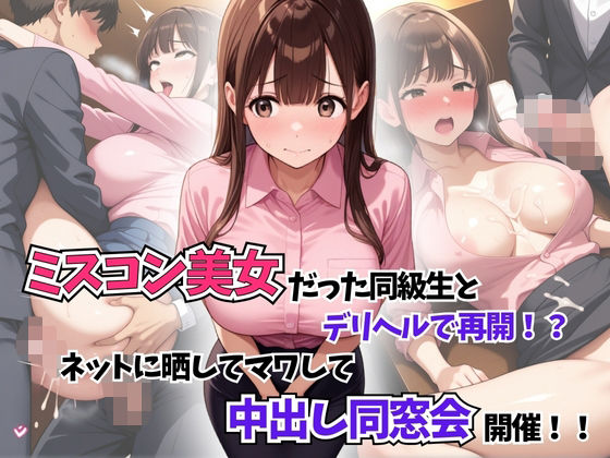ミスコン美女だった同級生とデリヘルで再開!?ネットに晒してマワして中出し同窓会開催!【はむ女子校生】