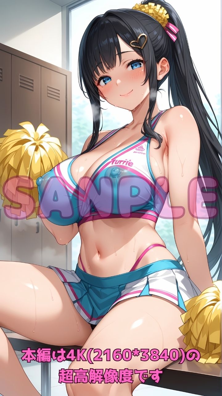 エッチなチアガールと部活終わりに汗だく応援セックス2! 画像1