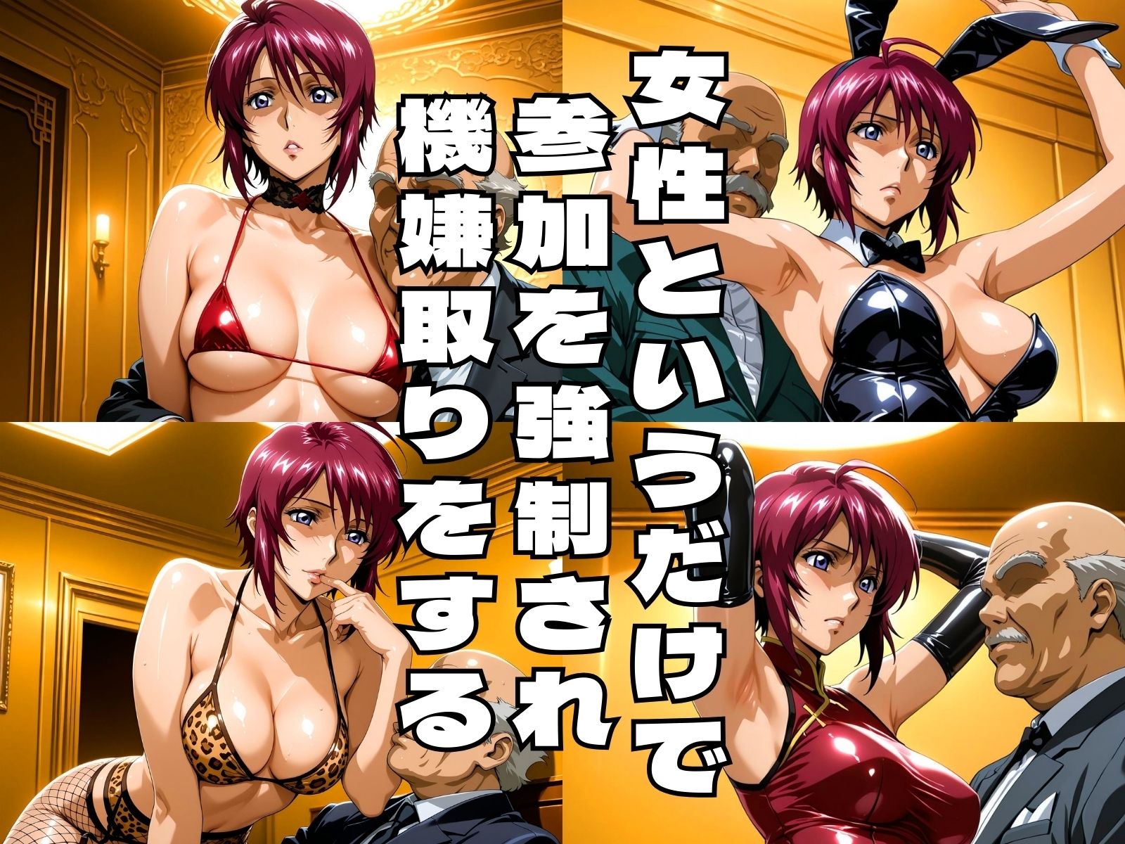 サンプル画像2:停戦協定記念パーティー 〜セレモニーに呼ばれた女パイロット〜(コスプレAI) [d_595022]