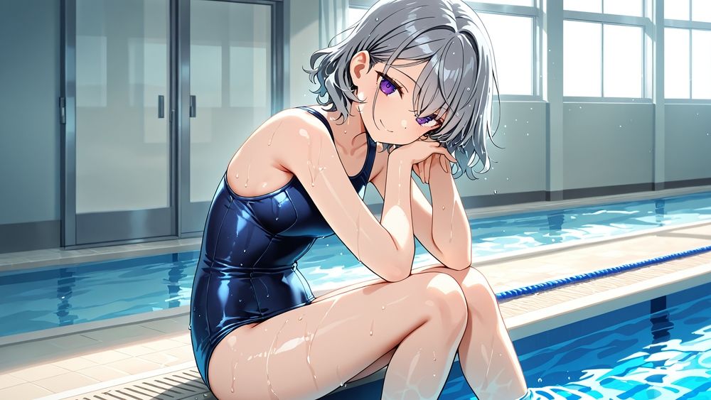 サンプル画像5:爆乳ツインスク水が新任教師と放課後の中出し生交尾【4K】【350枚】(ニート印刷所) [d_595025]