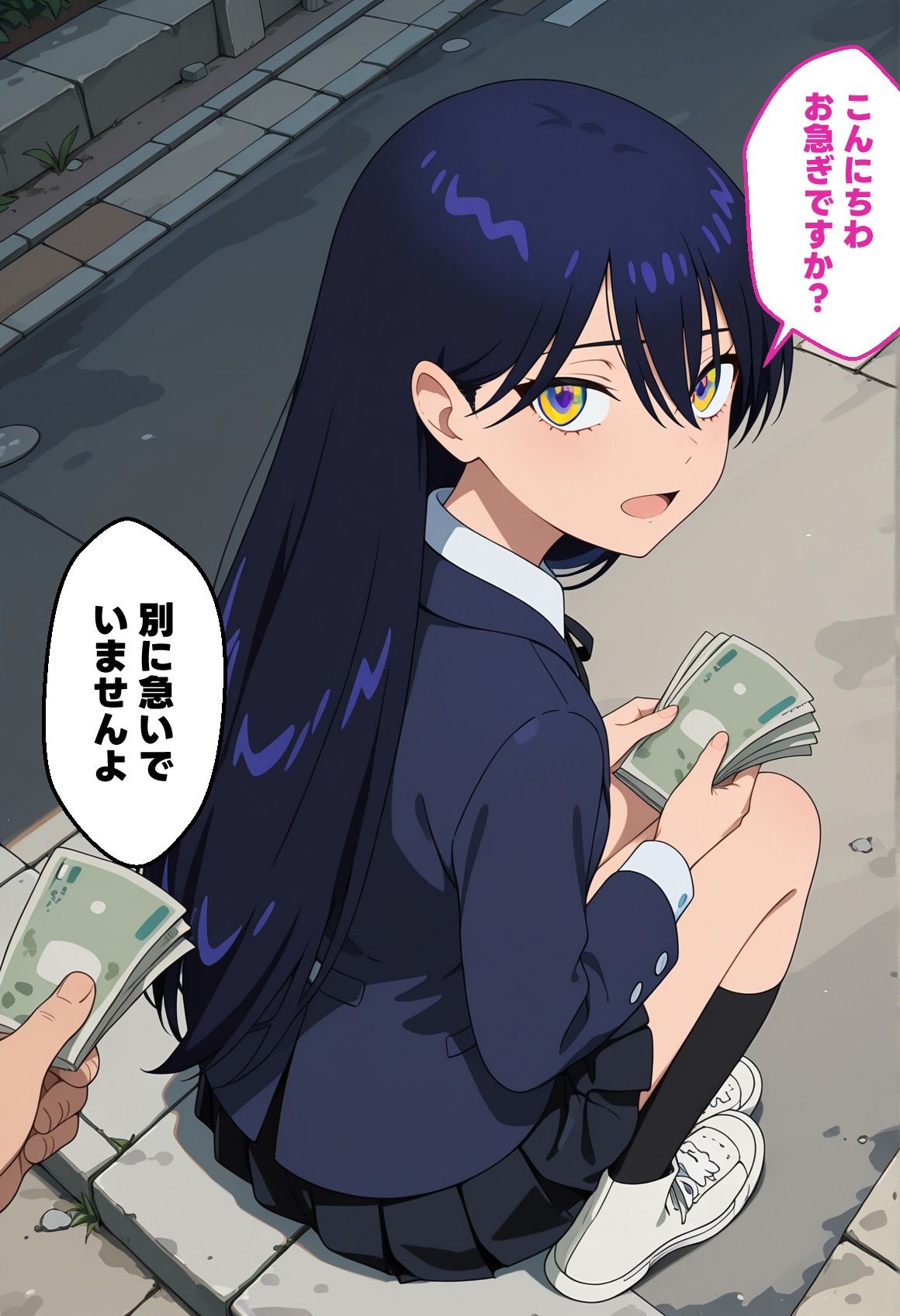 サンプル画像1:パパ活ニャアン(ぽんぽんたぬきち) [d_595038]