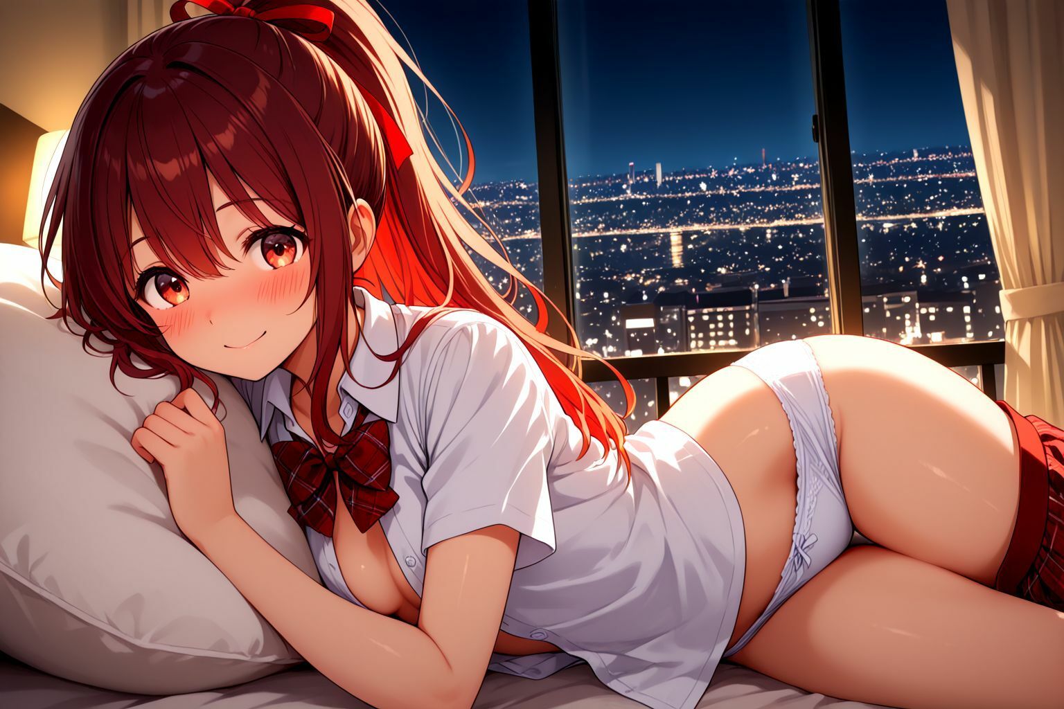 サンプル画像5:ポニーテール学生美少女のえっちなパパ活記録(しこしこ) [d_595166]