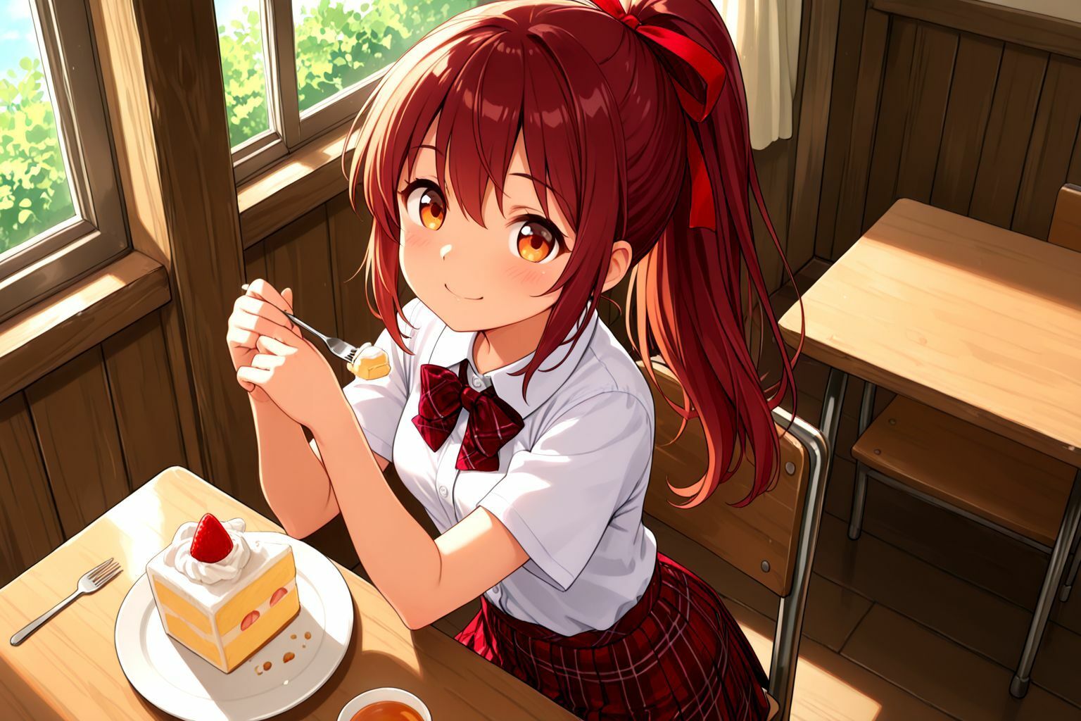 サンプル画像3:ちっぱいポニーテール学生美少女のえっちなパパ活記録(しこしこ) [d_595174]