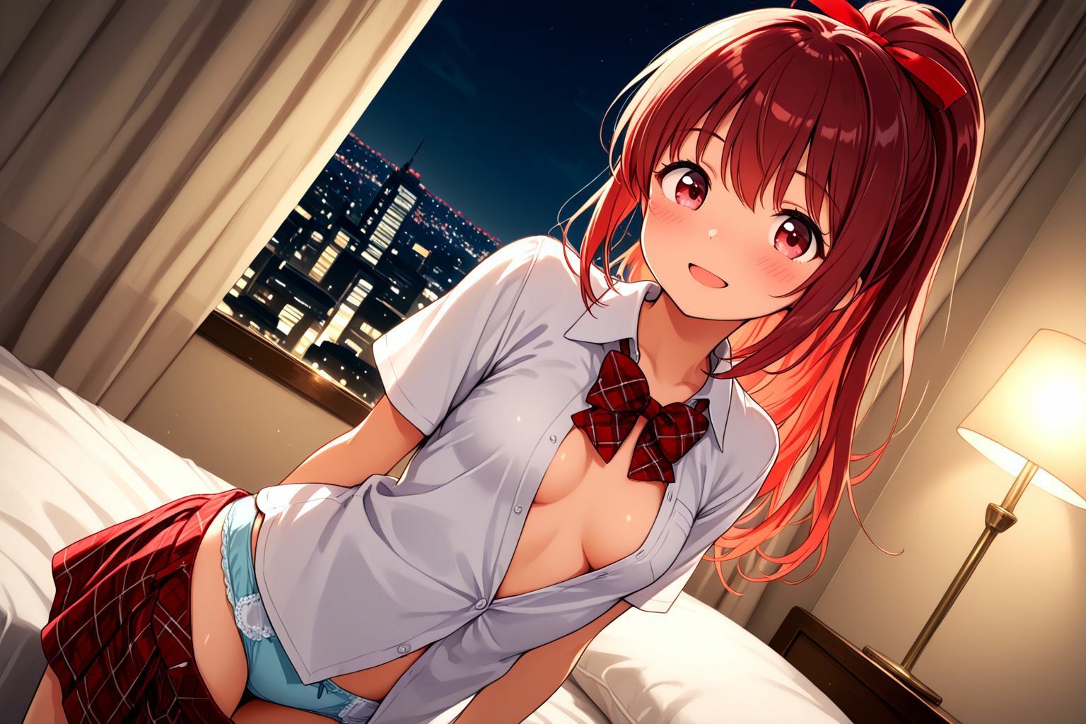 サンプル画像4:ちっぱいポニーテール学生美少女のえっちなパパ活記録(しこしこ) [d_595174]