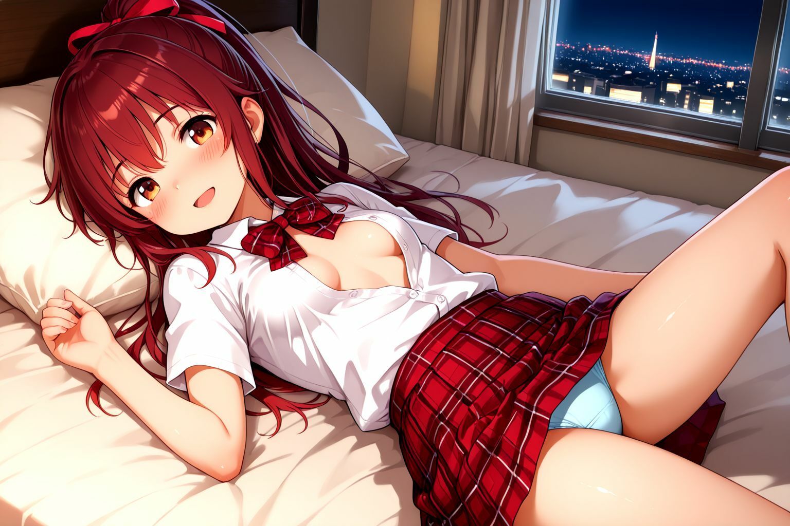 サンプル画像5:ちっぱいポニーテール学生美少女のえっちなパパ活記録(しこしこ) [d_595174]