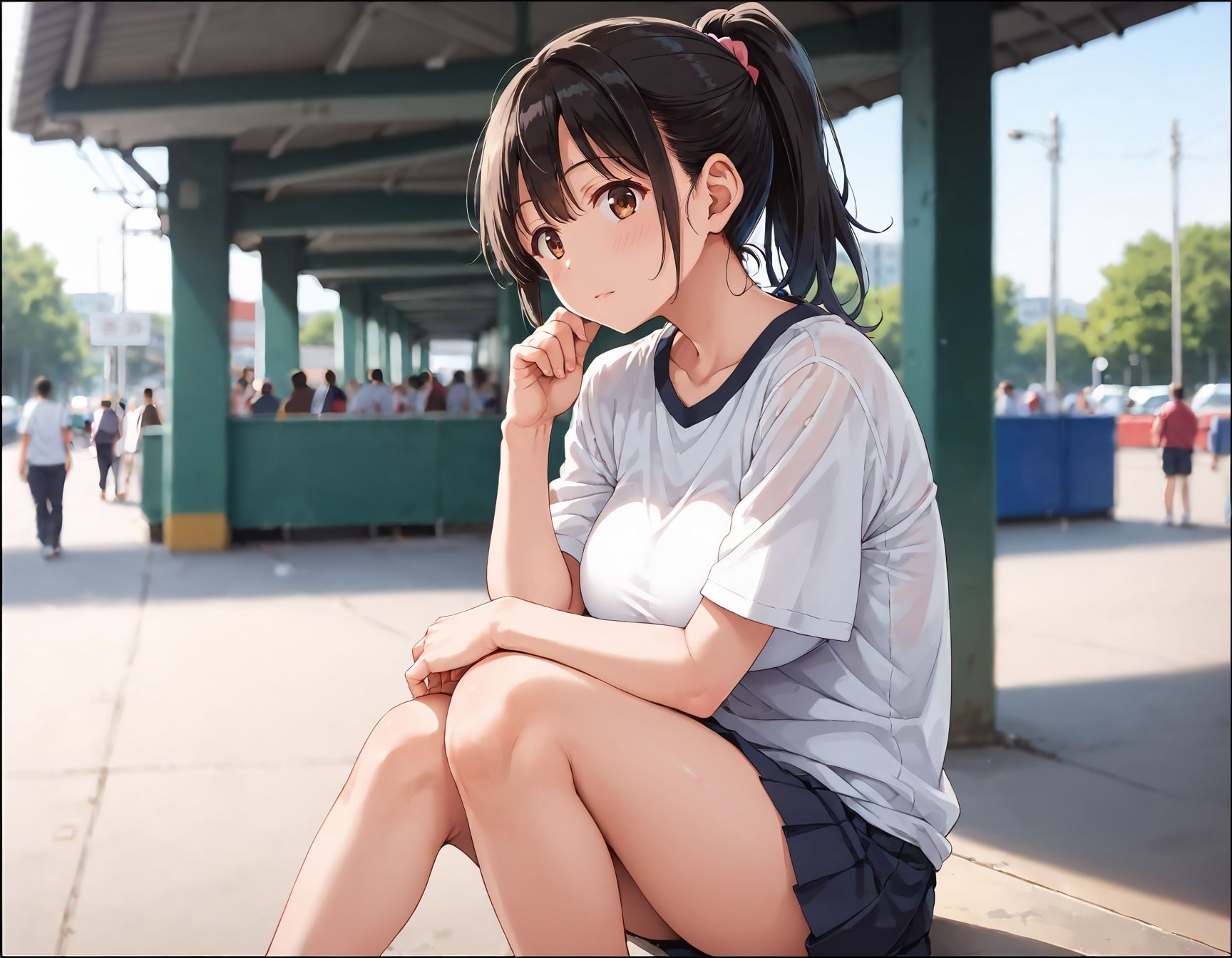 サンプル画像1:淫乱学園〜爆乳女子校生と生ハメ種付け教育実習(ぷるぷるプリン) [d_595227]