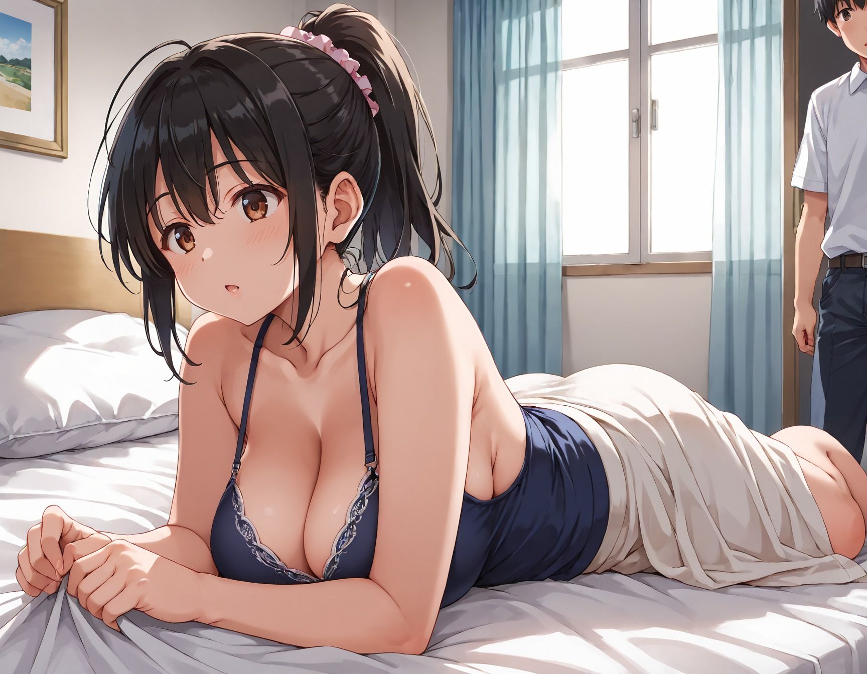 サンプル画像3:淫乱学園〜爆乳女子校生と生ハメ種付け教育実習(ぷるぷるプリン) [d_595227]